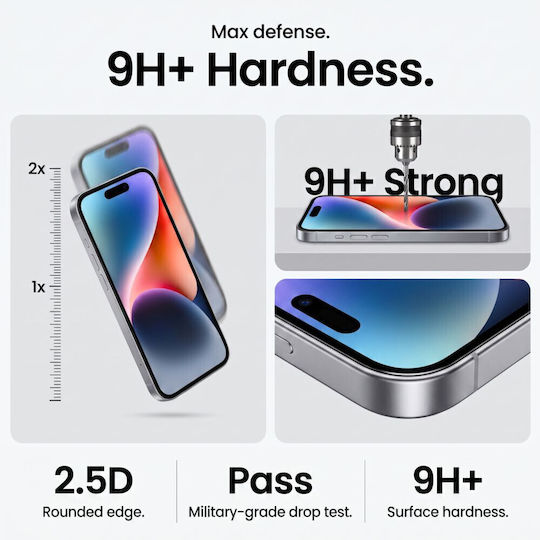 Szkło Hartowane Tech-Protect Onetouch Set+ 2-Pack iPhone 17 Pro Max 18 Pro Max Clear 5906302343089