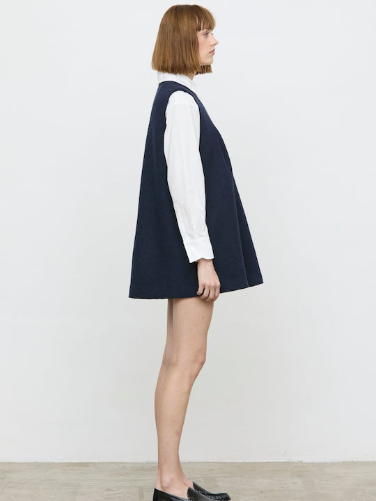 Rochie-cămașă Mini Navy Blue
