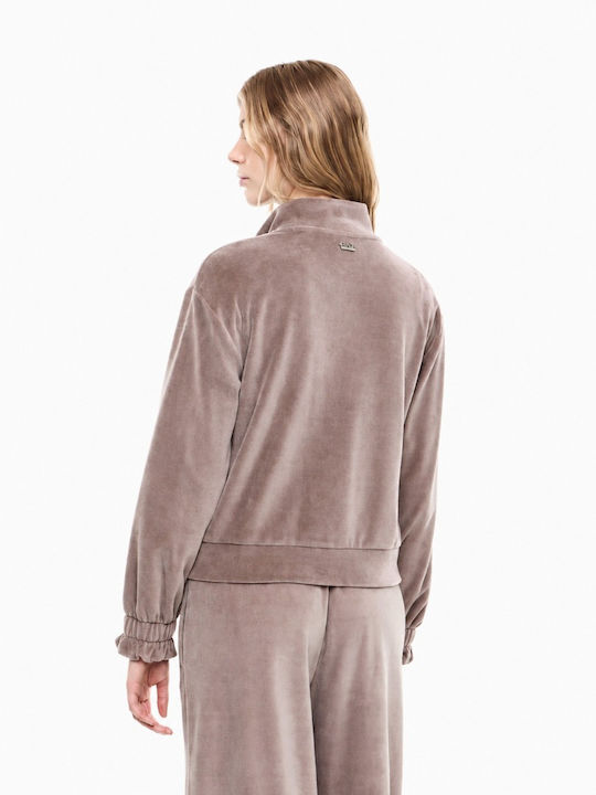 Damen-Sweatjacke Puder