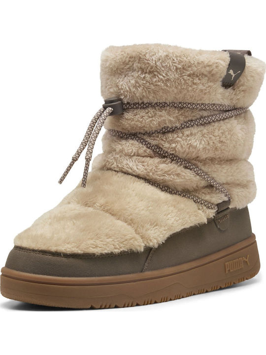 Snowbae Suede Ghete Dama Bej