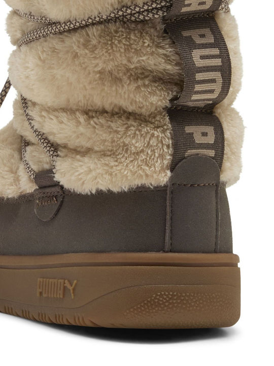 Snowbae Suede Ghete Dama Bej