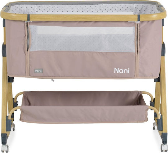 Moni Babywiege Nani mit Matratze und Rädern