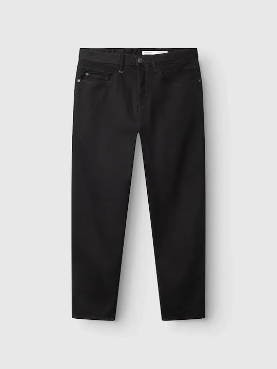 Herren Jeanshose Loose Fit Schwarz