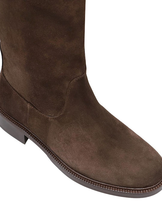 Suede Γυναικείες Μπότες Καφέ