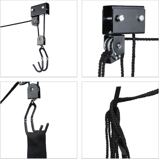 Relaxdays Bicycle Stand Black 57 Kg 4 M 2.3 M