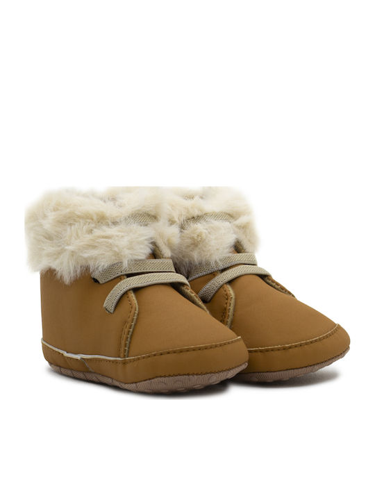 Childrenland Braune Baby-Krabbelschuhe Stiefel