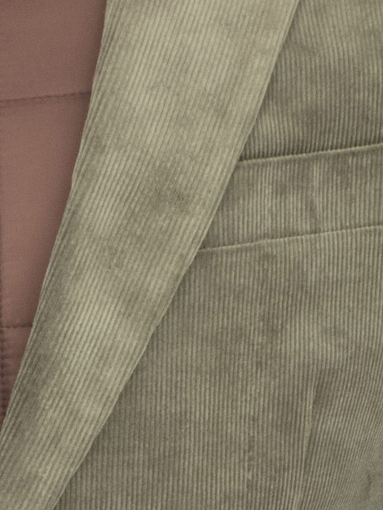 Herrenjacke mit regulärer Passform Oliv