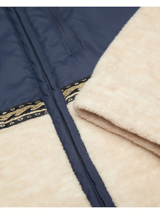 Boundary Ανδρική Ζακέτα Fleece με Κουκούλα Blue Graphite
