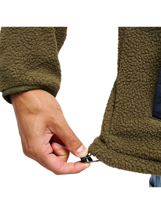 Clean Coast Men's Fleece Hooded Jacket Grape Leaf