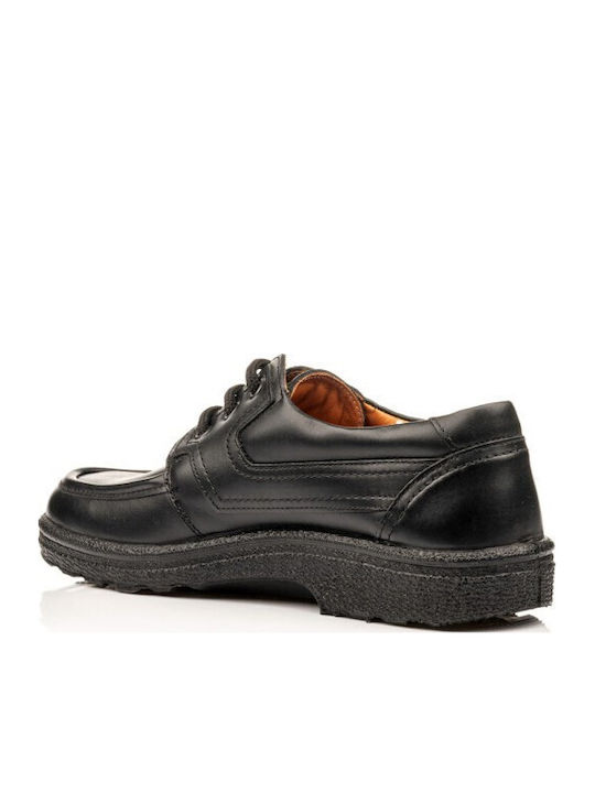 Leather Men's Moccasins in Black