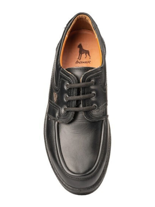 Leather Men's Moccasins in Black