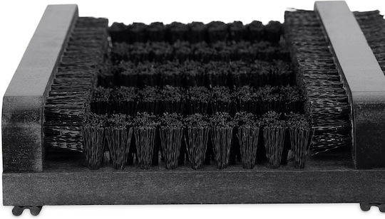 Răzuitor pentru pantofi din lemn Relaxdays Negru 5.5 X 36 X 26 Cm Perii 1.1 Kg