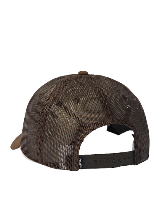 Huf Bliss Trucker Hat Unisex Καπέλο Καφέ Ht00974 Huf Bliss Trucker Hat Unisex Καπέλο Καφέ Ht00974