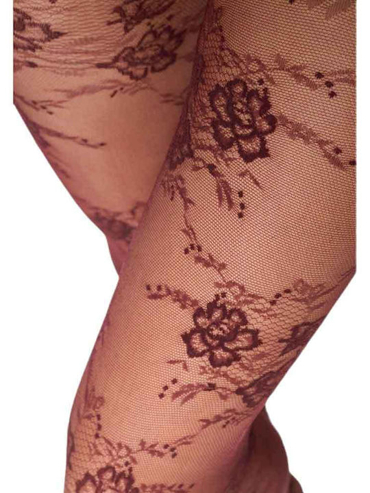 Women's Pantyhose 20 Den with Stitch Bordeaux