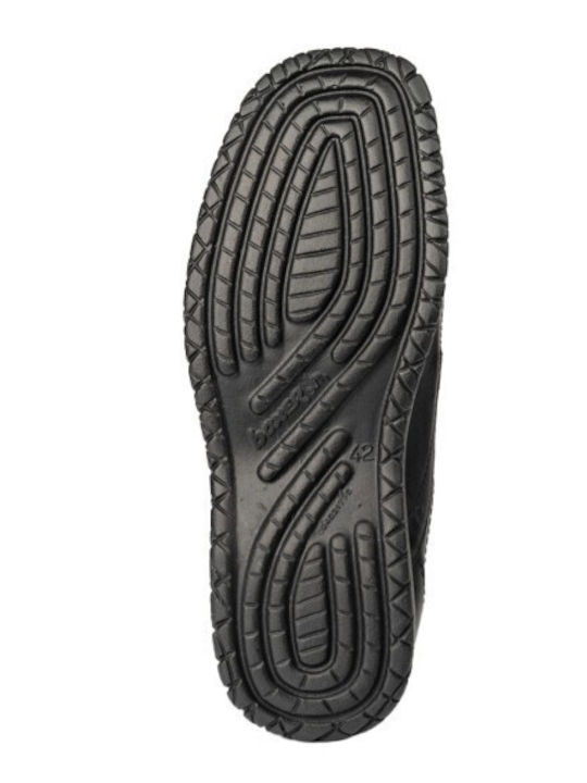 Anatomische Schwarze Herren-Lederschuhe für die Freizeit