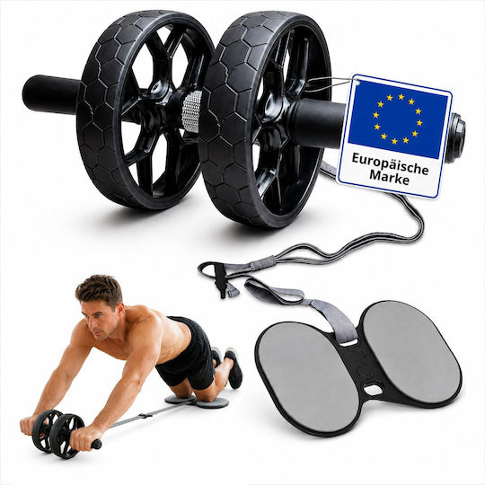 Relaxdays Bauchmuskeltrainer mit Unterstützungband und Knieunterlage