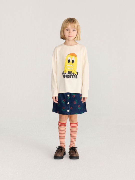Kinder-Langarmshirt Lemon Offwhite