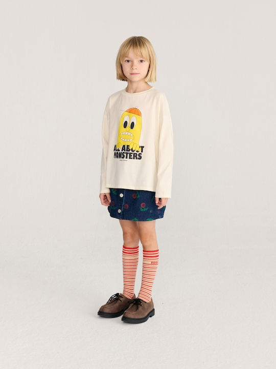 Kinder-Langarmshirt Lemon Offwhite