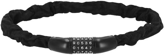 Bicycle Scooter Anti-theft Lock Combination Lock Length 98 Cm Steel Black