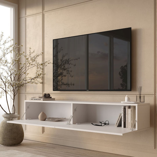 Stand TV Ln Alb L180xA30xÎ32cm