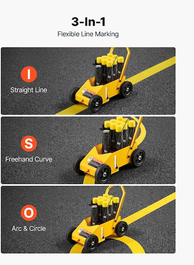 Vevor Yellow Signage Accessories with a Width of 50 cm