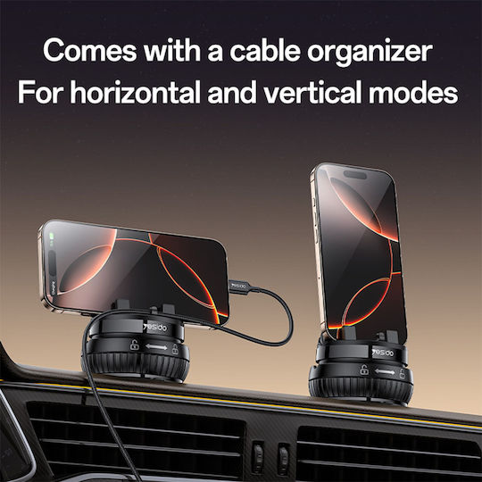 Yesido C272 Car Phone Mount with Adjustable Hooks Black