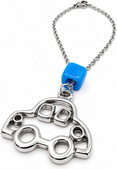 Amulet Norocos pentru Mașină Athinodorou Handmade Mașină din Oțel cu Piatră Albastră 09ya00005