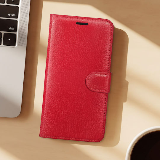 Zanaé Wallet Case Redmi Note 17 Pro Textured Effect Stand Red