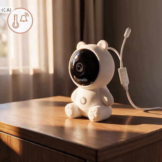 Lionelo Babyline Smart Baby Monitor with Two-Way Audio & Lullabies & Melodies