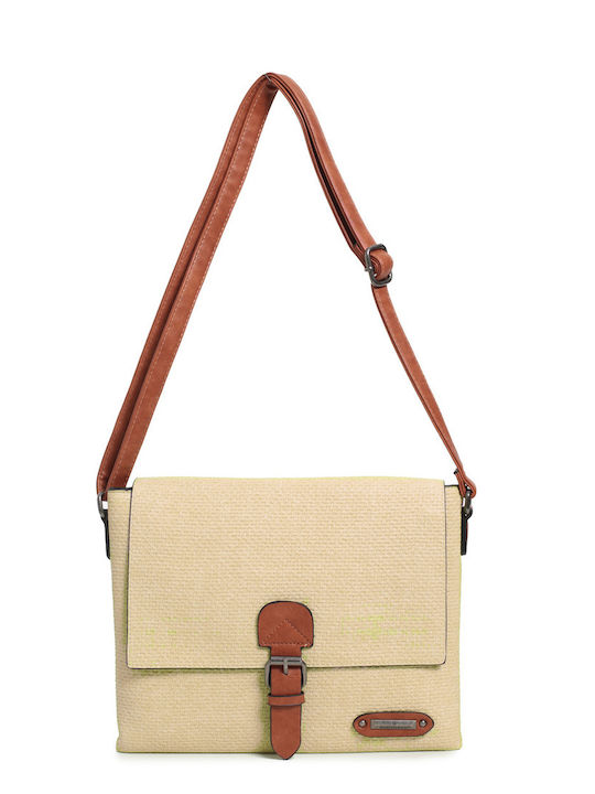Khaki Damen-Messenger-Tasche