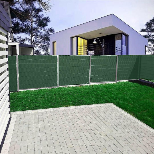 Material pentru Împrejmuirea Grădinii din PVC 19 cm Verde