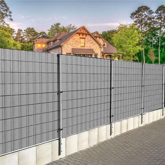 Material De Gard De Grădină Din PVC 5cm 20 Bucăți Gri