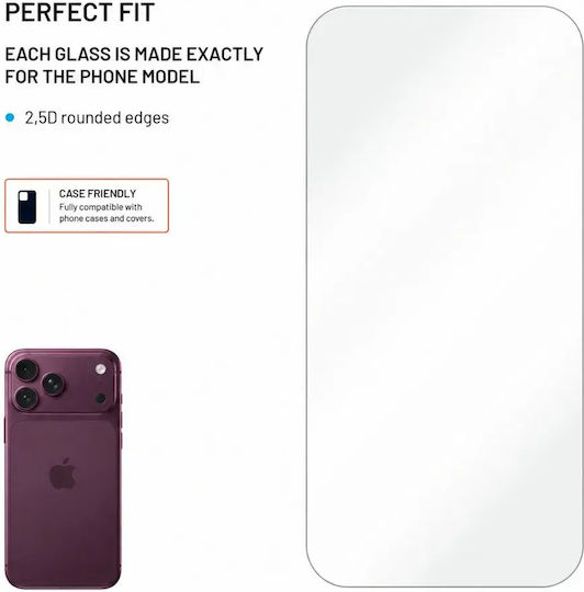 Fixed 2.5d Tempered Glass Anti-dust Applicator Apple Iphone 18 Pro Max 2 Pieces