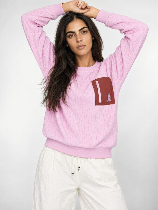 Winter Women's Fleece Top Pink