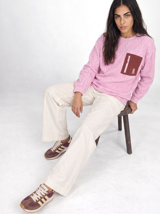 Winter Women's Fleece Top Pink