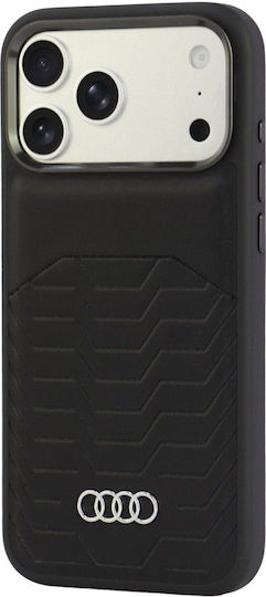 Audi Hülle GT Aus Kunstleder Mit MagSafe Für iPhone 18 Pro Max / 17 Pro Max Schwarz AU-TPUPCMIP18PM-GT/D3-BK