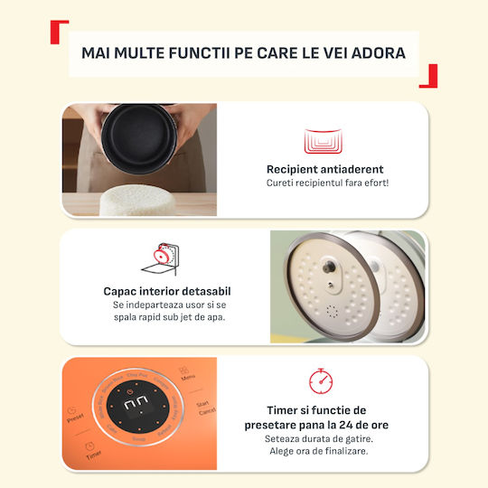 Tefal Rice Cooker 350W with 0.7 L Capacity