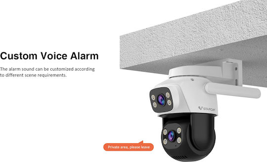 Vstarcam CS622DR IP Двойна IP Камера за Видеонаблюдение Wi-Fi 3+3MP Водоустойчива с Двупосочна Комуникация и 4mm Обектив