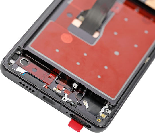 Ecran OLED Asamblat cu Mecanism Tactil și Ramă pentru Huawei P30 Pro (Negru)