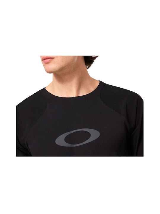 Oakley Tricou De Ciclism Mânecă Lungă Pentru Bărbați Negru