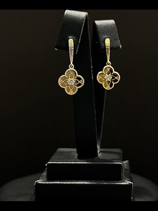Gold Earrings 14K – Dangle 3.17 Grams