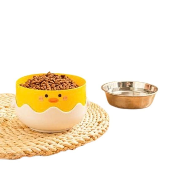 Denik Pets Stainless Steel Food & Water Bowl for Dogs & Cats 14x9.5 cm