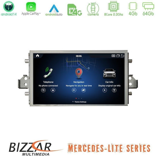 Bizzar Auto-Audiosysteme für Mercedes-Benz E Klasse (Bluetooth/USB/Eingebautes Wi-Fi / 3G/GPS/Apple CarPlay/Android Auto) mit Touchscreen 7 Zoll