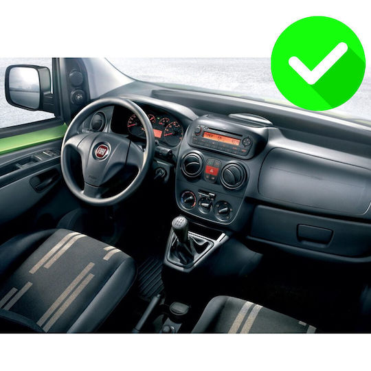 Carmedia Auto-Audiosystem für Fiat Fiorino / Qubo Citroen Nemo 2008-2018 (Bluetooth/USB/WiFi/GPS/Apple-Carplay/Android-Auto) mit Touchscreen 12.3"