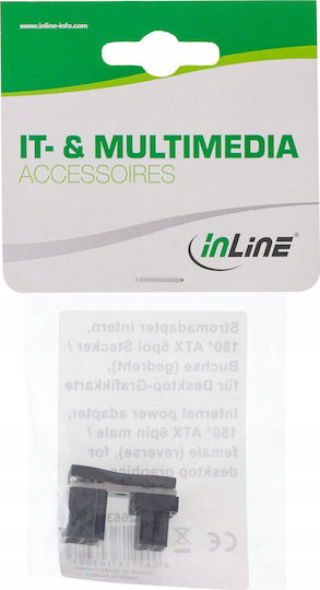 InLine Adaptor Intern de Alimentare pentru Placă Video Atx cu 6 Pini Rotativ