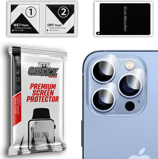 Set 2 Grizzglass Hybridglass Camera Lens Protectors Compatible Samsung Galaxy A37 Transparent