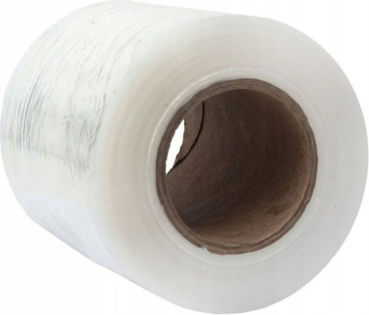 Set de 6 Role Mini de Folie Stretch Manuală pentru Ambalarea Înfășurarea și Fixarea Produselor, Utilizare în Depozit și Transport, 12,5 Cm, 0,38 Kg per Rolă, Transparentă