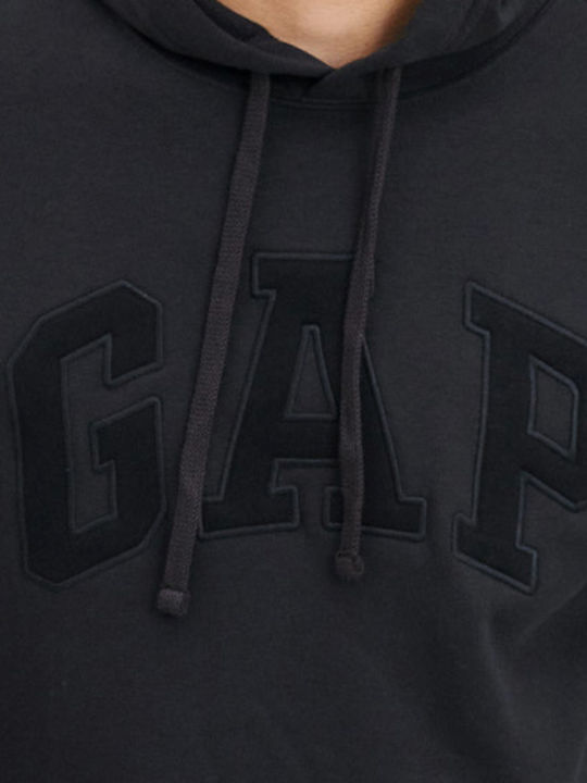 Sweatshirt mit Kapuze Schwarz
