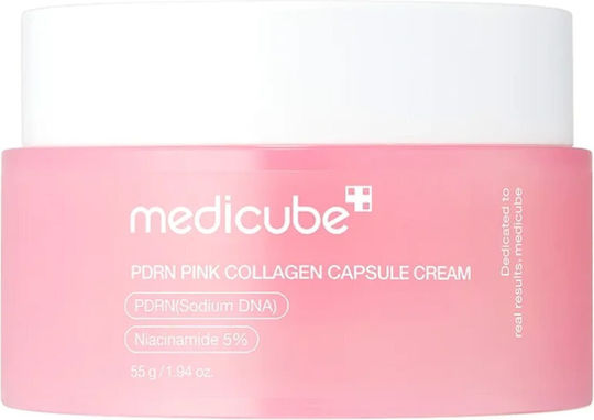 Medicube PDRN Pink Collagen Capsule Face Cream for Blemishes with Hyaluronic Acid & Collagen 55gr