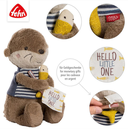 Fehn Theo Otter Plush Toy for Newborns 20 cm